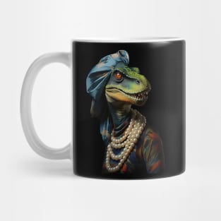 Dinosaur With The Pearl Necklace Mug